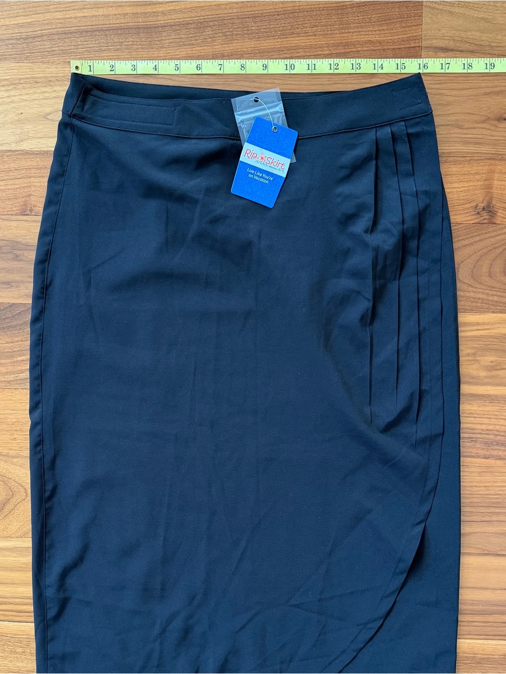 NWT RipSkirt Hawaii Original Length 3 Black Wrap Skirt Size M Midi  Cover Up - Picture 6 of 11